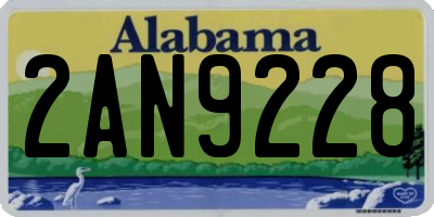 AL license plate 2AN9228