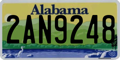 AL license plate 2AN9248