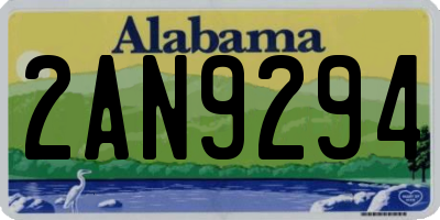 AL license plate 2AN9294