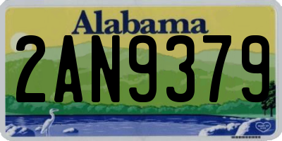 AL license plate 2AN9379