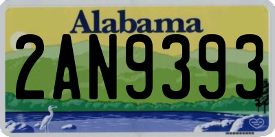 AL license plate 2AN9393