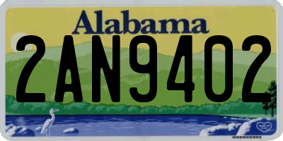 AL license plate 2AN9402
