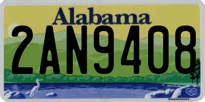 AL license plate 2AN9408