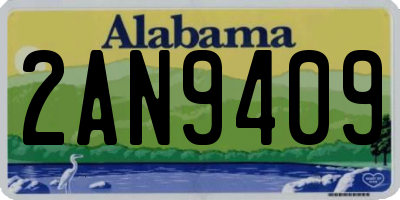 AL license plate 2AN9409
