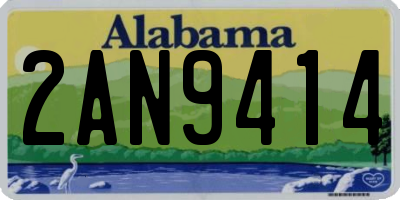 AL license plate 2AN9414
