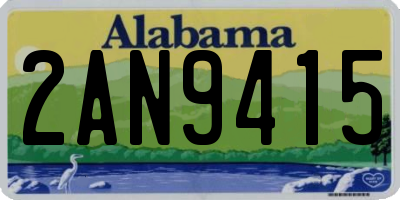 AL license plate 2AN9415