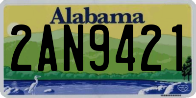 AL license plate 2AN9421