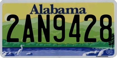 AL license plate 2AN9428