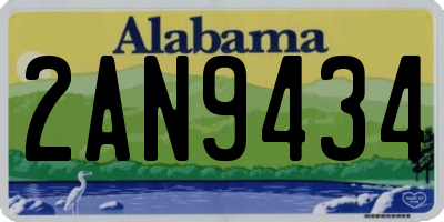 AL license plate 2AN9434