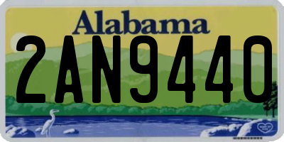 AL license plate 2AN9440