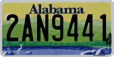 AL license plate 2AN9441