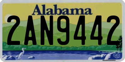 AL license plate 2AN9442