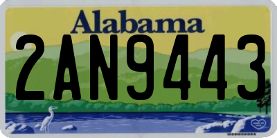 AL license plate 2AN9443
