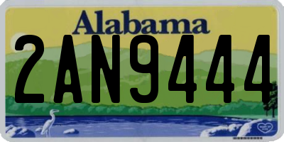 AL license plate 2AN9444