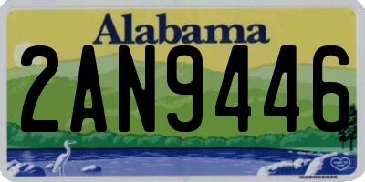 AL license plate 2AN9446