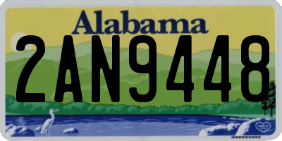 AL license plate 2AN9448