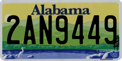 AL license plate 2AN9449