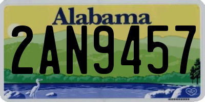 AL license plate 2AN9457