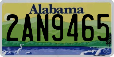 AL license plate 2AN9465