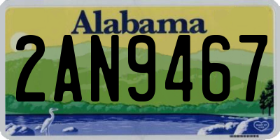 AL license plate 2AN9467