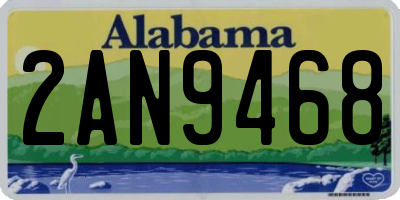 AL license plate 2AN9468