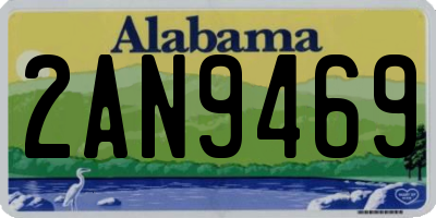 AL license plate 2AN9469
