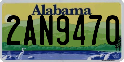 AL license plate 2AN9470