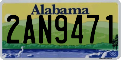 AL license plate 2AN9471