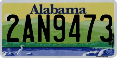 AL license plate 2AN9473