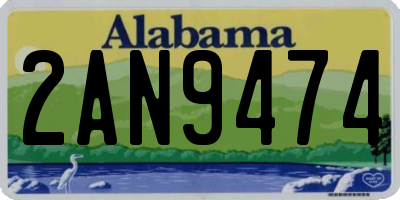 AL license plate 2AN9474