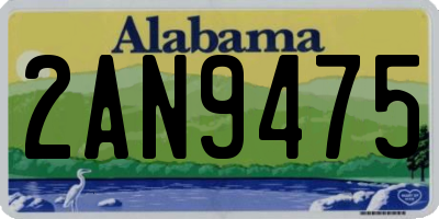 AL license plate 2AN9475