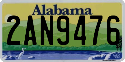 AL license plate 2AN9476