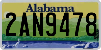 AL license plate 2AN9478