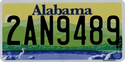 AL license plate 2AN9489
