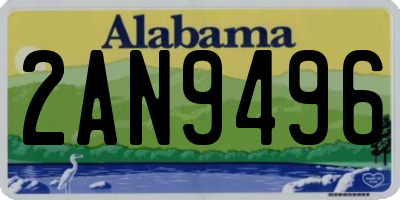 AL license plate 2AN9496