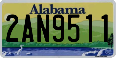 AL license plate 2AN9511