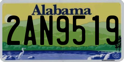 AL license plate 2AN9519