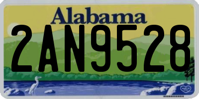 AL license plate 2AN9528