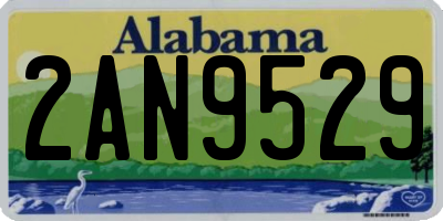 AL license plate 2AN9529