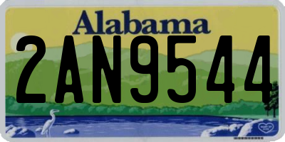 AL license plate 2AN9544