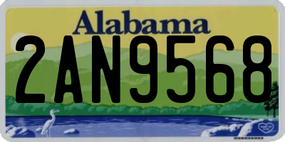 AL license plate 2AN9568