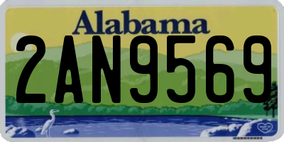 AL license plate 2AN9569