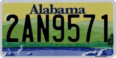 AL license plate 2AN9571