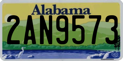 AL license plate 2AN9573