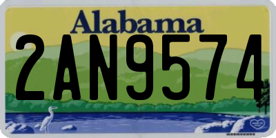 AL license plate 2AN9574