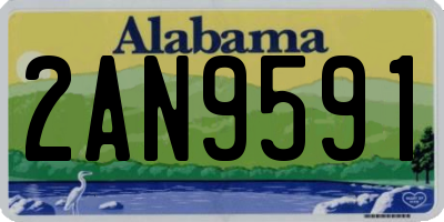 AL license plate 2AN9591
