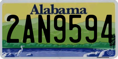 AL license plate 2AN9594