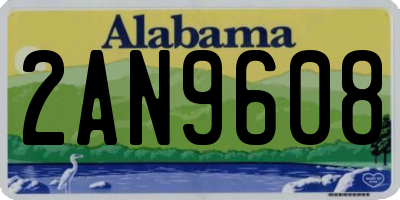 AL license plate 2AN9608