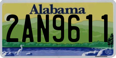 AL license plate 2AN9611