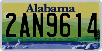 AL license plate 2AN9614